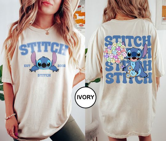 Disney Stitch Est 2002 Comfort Colors Shirt, Retro Stitch Balloons Shirts, Stitch Summer Trip, Magical Snacks Tee, Disney Kid, Magic Kingdom