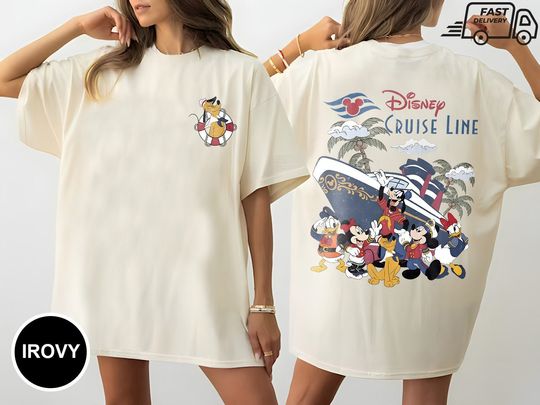 Disney Cruise Line Comfort Colors Shirt, Mickey And Friends Cruise Shirt, Disney Cruise 2024 Tee, Family Cruise Group Matching, Disney Trip