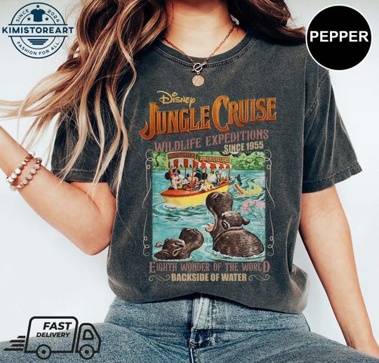 Retro Disney Jungle Cruise Ride Tshirt, WDW Disney Family Vacation, Magic Kingdom Shirts, Mickey and Friends, Disney Girl Trip Shirt