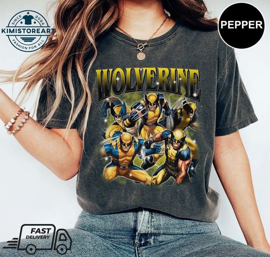 90s Vintage Bootleg Wolverine Shirt, Retro Marvel Family Vacation 2024 Shirt, Custom Supper Hero Shirts, Deadpool and Wolverine Movie 2024