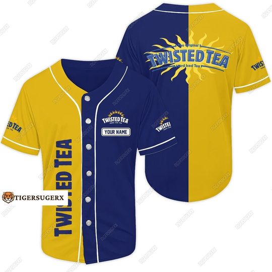 Twisted Tea Jersey Shirt, Personalized Baseball Jersey, Twisted Tea Baseball Shirt, Shirt For Men, Gift For Dad, Baseball Jersey Shirt
