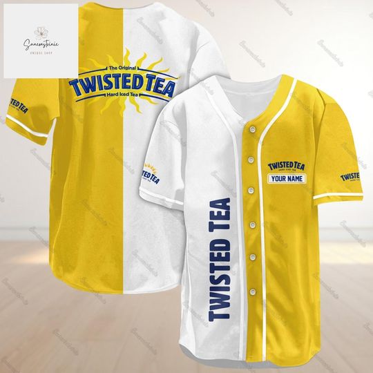 Custom Twisted Tea Baseball Jersey Shirt, Twisted Tea Baseball Shirt, Twisted Tea Jersey, Twisted Tea Shirt, Twisted Tea Baseball Jersey