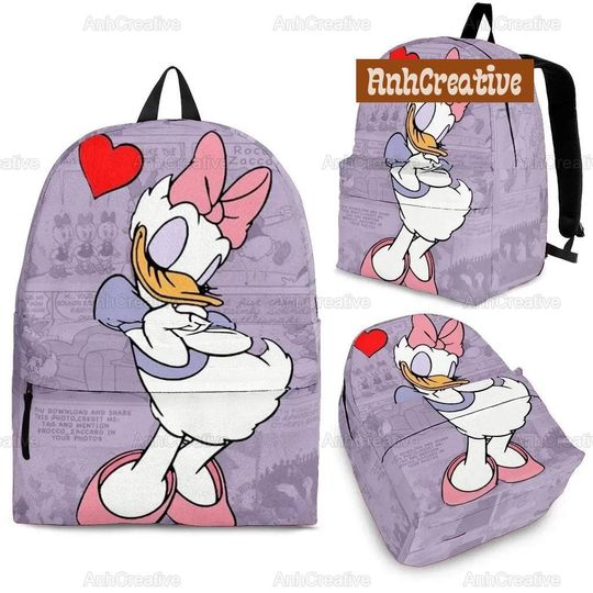 Disney Daisy Backpack, Disney Backpack, Daisy Backpack For Kid, Gift For Girls, Gift For Kids, Daisy Gifts, Disney