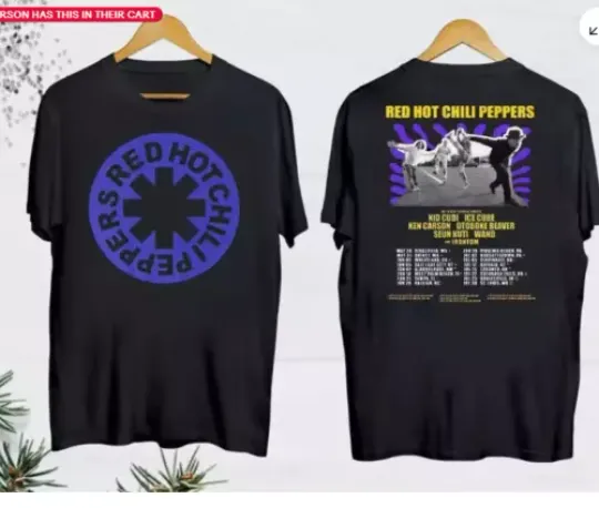 Red Hot Chili Peppers 2024 Tour Double Sided Shirt, Music Tour Shirt, Music Merch for Fans, Gift for Fans, Music Short Sleeved Shirt