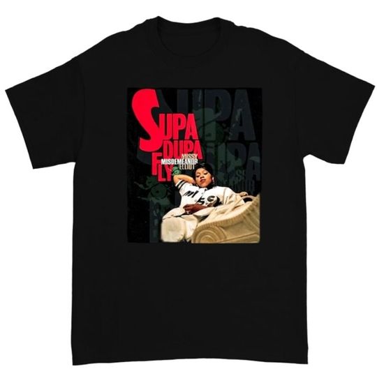 Rare Missy Elliott Rapper Supa Dupa cotton tee, Graphic Tshirt for men, women, Unisex, Trending Gifts