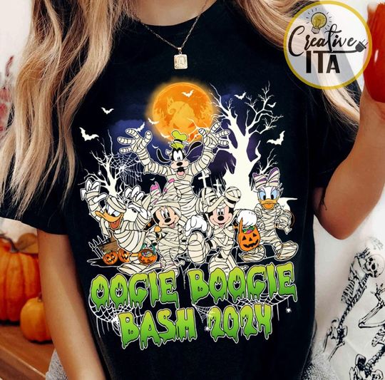 Mickey & Friends Mummy Halloween Shirt, Disney Halloween Shirt, Halloween Merch, Halloween Clothing for Men, Women and Kids