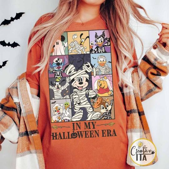 Disney In my Halloween Era Mickey & Friends Shirt, Disney Halloween Shirt, Halloween Merch, Halloween Clothing for Men, Women and Kids