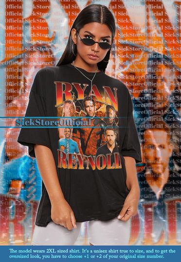 RYAN REYNOLDS Vintage Shirt, Ryan Reynolds Homage Tshirt, Ryan Reynolds Fan Tees, Ryan Reynolds Retro 90s Shirt, Ryan Reynolds Merch Gift