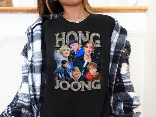 Ateez Hongjoong inspired Vintage Graphic Shirt, Ateez Concert retro Tee Unisex short sleeves heavy cotton shirt, multiple colors full sizes trending kpop shirt