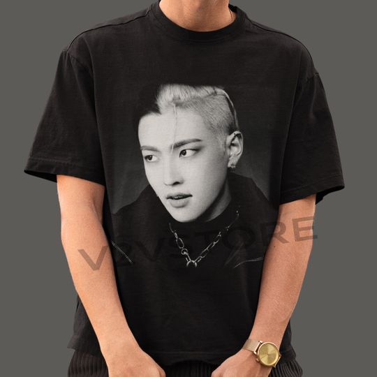 Ateez Hongjoong Unisex Tshirt Unisex short sleeves heavy cotton shirt, multiple colors full sizes trending kpop shirt