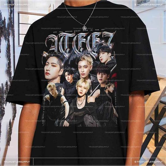 Vintage Ateez shirt tee tshirt TS | Mingi shirt | Wooyoung shirt | Song Min-Gi Shirt | San Shirt | Choi Jong-Ho Shirt | Kpop Vintage Shirt
