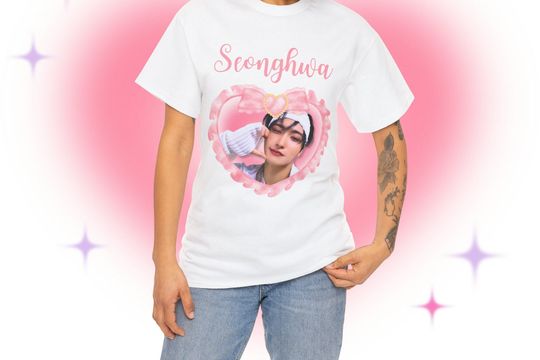 ATEEZ Seonghwa Coquette Bow Kpop Shirt, Ateez Tour 2024 Merch, Ateez Members Shirt, Gift Ideas for ATINY, Birthday Gift & Concert Merch