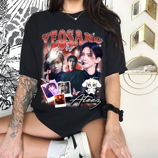 Yeosang Ateez Graphic T-shirt, Ateez Members Aniteez Shirt, Ateez The World Ep.Fin Will Album Shirt, ATEEZ World Tour 2024 Kpop Shirt