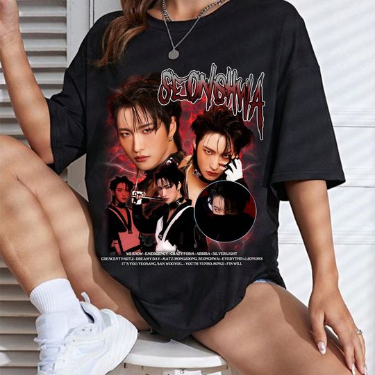 Vintage Seonghwa Ateez T-shirt, Ateez The World Ep.Fin Will Album Shirt, Ateez Will Shirt, Ateez World Tour Shirt, ATEEZ Tour 2023 Shirt