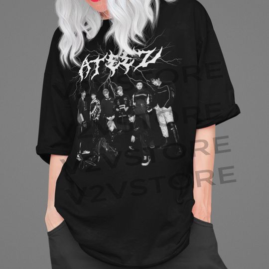Ateez Unisex Tshirt Unisex short sleeves heavy cotton shirt, multiple colors full sizes trending kpop shirt