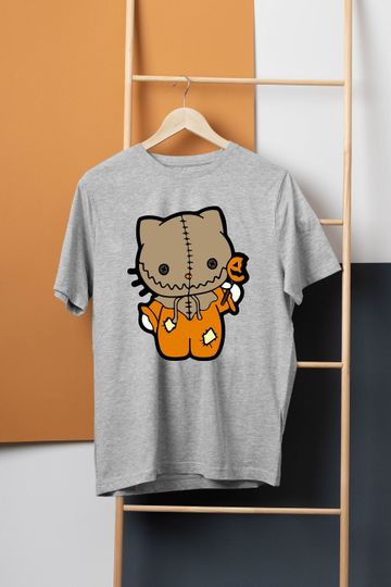 Hello Kitty Sam Trick or Treat Casual Short Sleeve Tee, Trending Street Fashion