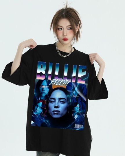 Billie eilish shirt, 90s vintage shirt, Billie eilish shirt, bootleg shirt, Billie eilish oversized t-shirt, fans for Billie eilish t-shirt