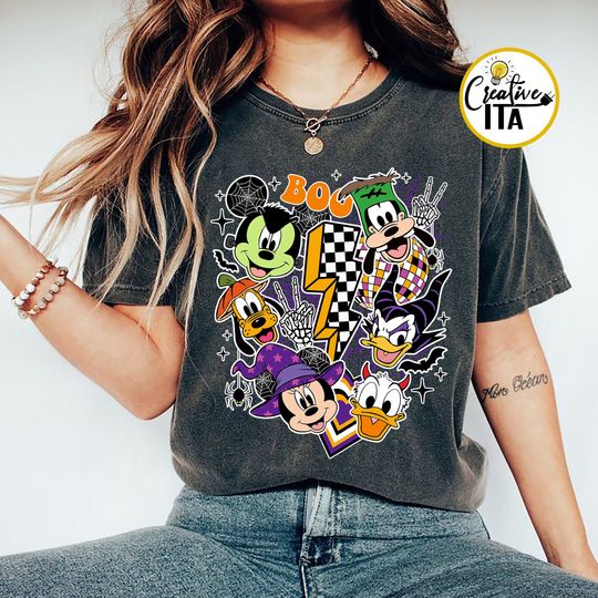 Mickey and Friends Disney Halloween Shirt, Disney Halloween Shirt, Halloween Merch, Halloween Clothing for Men, Women and Kids