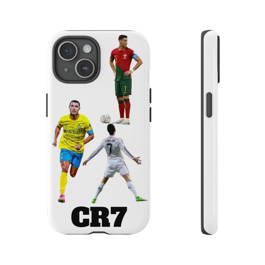 Cristiano Ronaldo Tough IPhone Cases, IPhone Cases Printed Pootball Players, Gifts For Football Lover, Soccer Merch