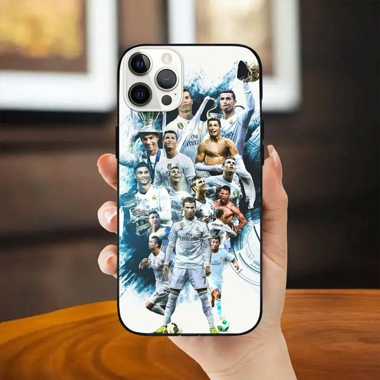 Real Marid Phone Case, Cristiano Ronaldo Real IPhone Cases, IPhone Cases Printed Pootball Players, Gifts For Football Lover, Soccer Merch