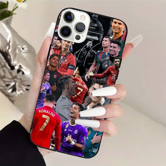 Cristiano Ronaldo IPhone Cases, IPhone Cases Printed Pootball Players, Gifts For Football Lover, Soccer Merch