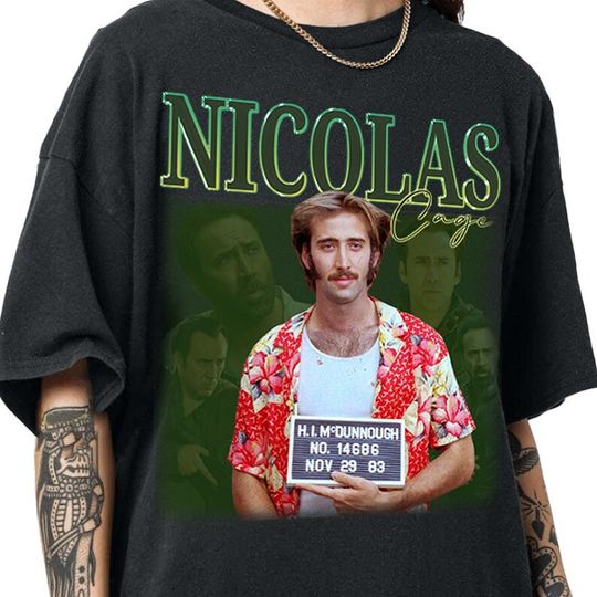 Nic Cage Shirt, Nicholas Cage Shirt, Funny Graphic Tee, Tees for Men, Tees for Women, Movie Shirt