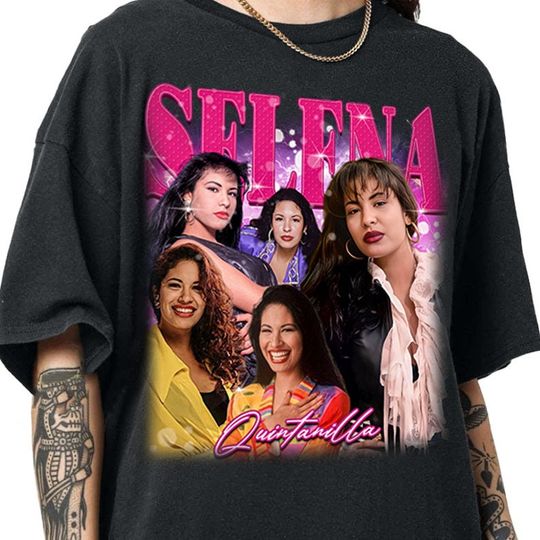 Retro Selena Quintanilla Shirt-Selena Quintanilla Tshirt,Selena Quintanilla T-shirt, La Reina del Tejano Shirt, Peace Love Selena Shirt