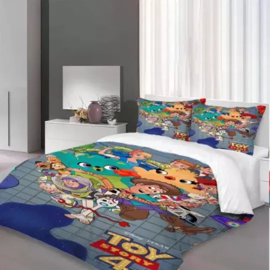 We're Never Too Old For Toy Story 4 Movie Bedding Set, For Home and Living, For Fan Gifts, Disney Merch