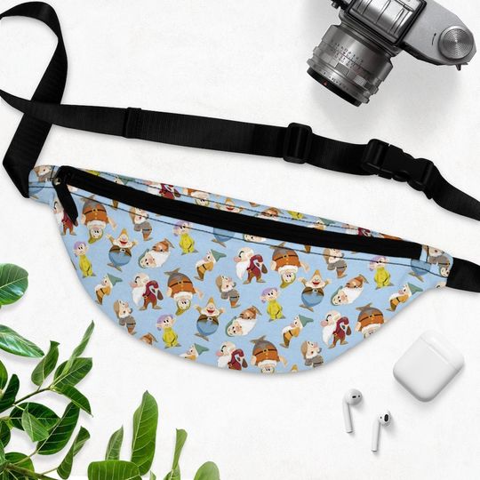Disney Seven Dwarfs Fanny Pack, Disney Fanny Pack, Snow White Bag, Disney Vacation, Disney Waist Pack, Theme Park Fanny Pack, Disney Dwarfs