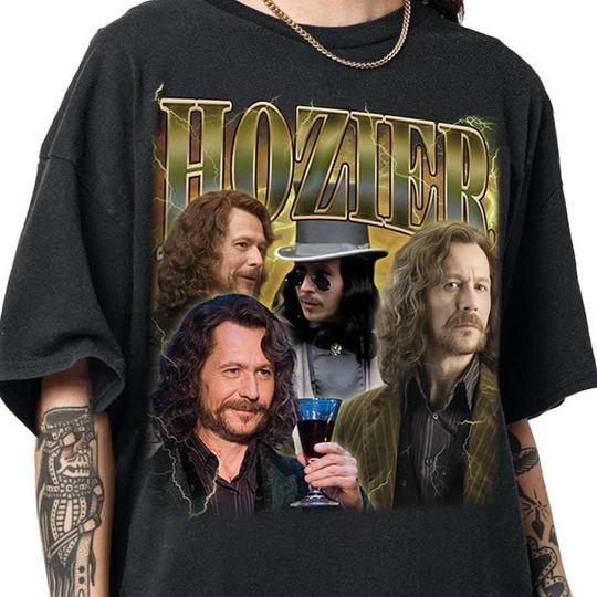 Hozier T-Shirt Gifts,,Gary Oldman Shirt, Magical Wizard Lover Shirt, Bookish Lover Shirt, Black Fan Tee