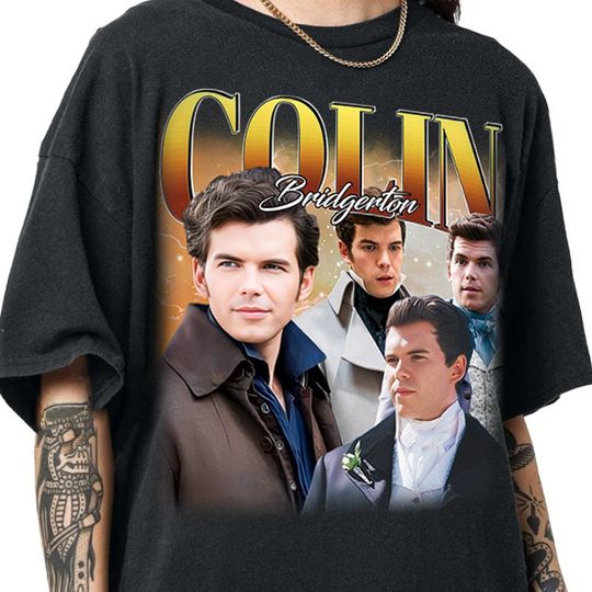 Colin Bridgerton Tshirt, Super Fresh New Arrivals Ollins Retro Shirt, Homage Ollins tribute 90s Tee, Movie Character Graphic