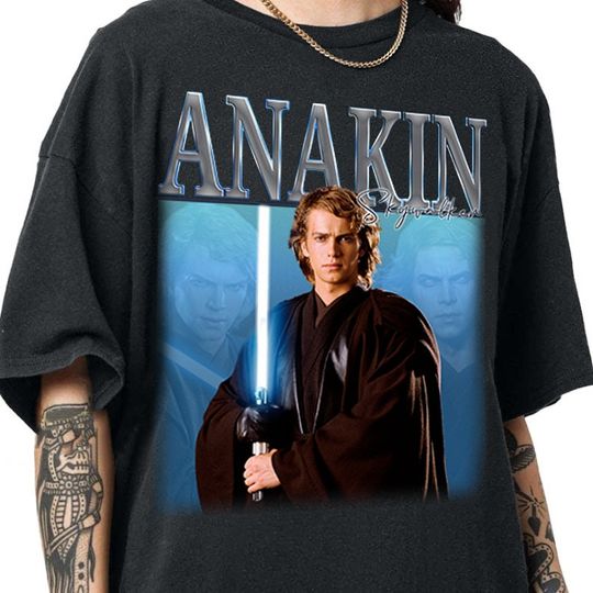 Vintage Anakin  Skywalker Shirt, Anakin Skywalker Vintage 90' Shirt, Anakin Skywalker Retro 90's Fans T-shirt, Skywalker Tee, Skywalker Team