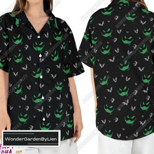 Oogie Boogie Hawaiian Shirt, Halloween Boogie Button Shirt, The Nightmare Before Christmas T-Shirt, Boogieman Bash 2024 Summer Shirt