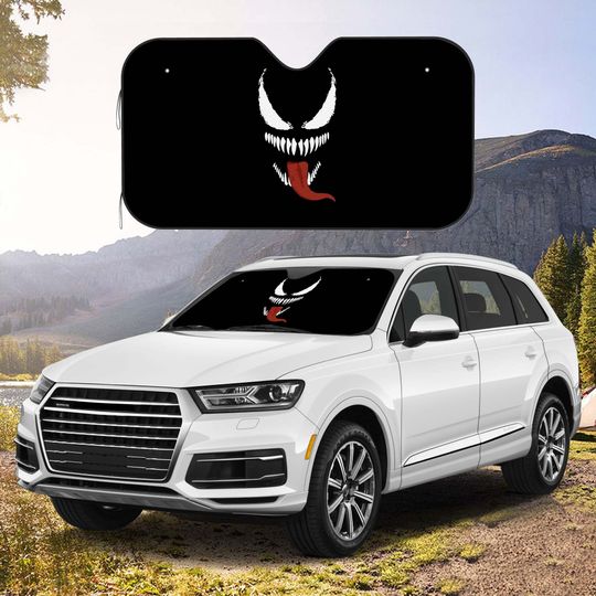 Venom Car Windshield Sun Visor, Windshield Visor, Sun Visor, Car Decoration, Car Accessories, Gift, New Car Gift