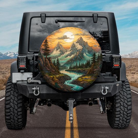 Spare Tire Cover, Car Accessories, Anti-Fouling Cover For Spare Tire, Camping Decor Car, Multi-size Father's Gifts