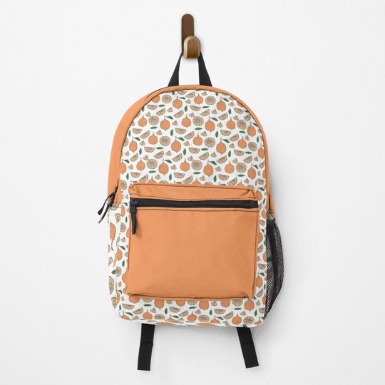 Orange pattern  Backpack  Student backpacks, Back to school gift, Gift for students ,Teen Girl Backpack, Girls Backpacks