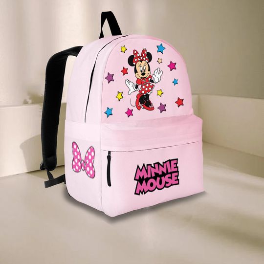 Minnie Mouse Backpack, Disney Mouse Travel Bag, Personalized Backpack, Back To School Bag, Kid/Adult Backpack