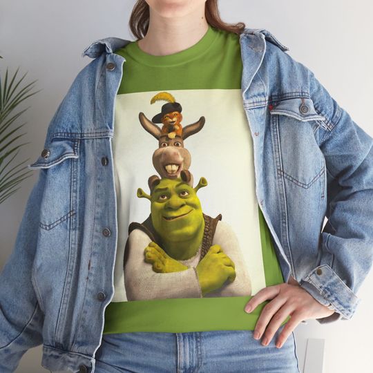 Shrek T-Shirt Unisex short sleeves heavy cotton shirt, Multiple colors full sizes S-5XL trending shirt
