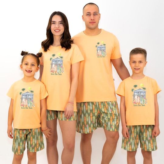 Family Pajamas Matching, Vacation Pajamas, Summer Gifts For Him, Matching Family Pjs, Family Jammies, Family Photoshoot,Gift For Husband