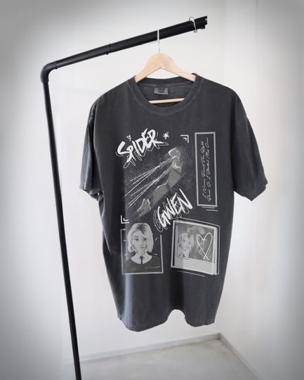 Vintage Styled Spider Gwen Shirt, Spiderverse shirt, spiderman shirt, spiderwoman shirt, spiderverse tshirt, comfort colors