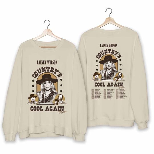 Lainey Wilson Countrys Cool Again Tour 2024 Shirt, Lainey Wilson Fan Sweatshirt, Lainey Wilson Country Music Shirt, Countrys Cool Again Tour
