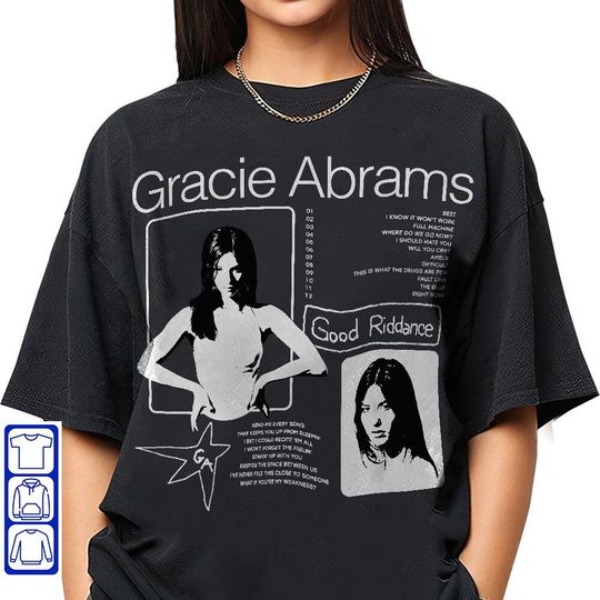 Gracie Abrams Merch Aesthetic Trendy Oversized Unique Good Riddance Shirt, Music Merch