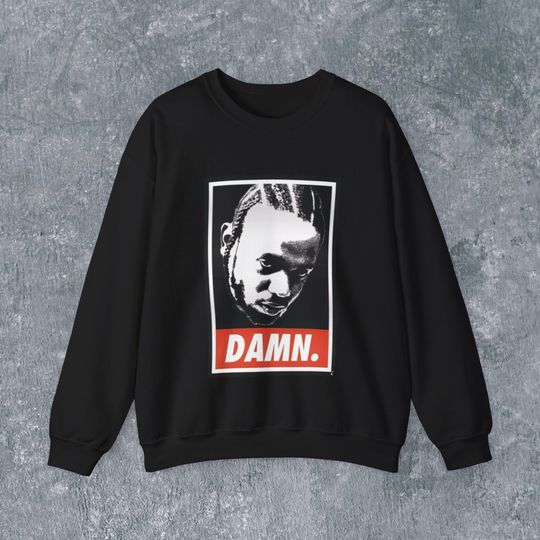 DAMN Album Cover, Kendrick Lamar Sweatshirt