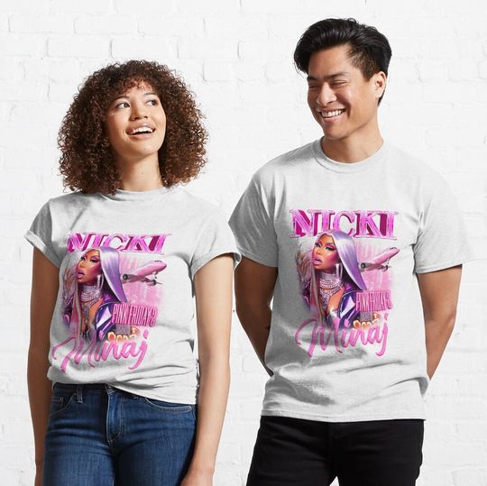 Nicki Minaj Queen of Rap in Gag City Classic T-Shirt, Nicki Minaj Pink Friday 2 Gag City Classic T-Shirt, Gift for Fans, Music Clothing for Men, Women and Kids