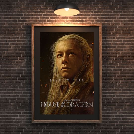 House of the Dragon Season 1 Movie Poster / Targaryen Room Decor Unframed poster, available in 7 sizes, HOTD poster, HOTD fan gift, Home decor