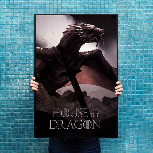 Game Of Thrones - House Of The Dragon Poster for Living Room, Unframed poster, available in 7 sizes, HOTD poster, HOTD fan gift, Home decor