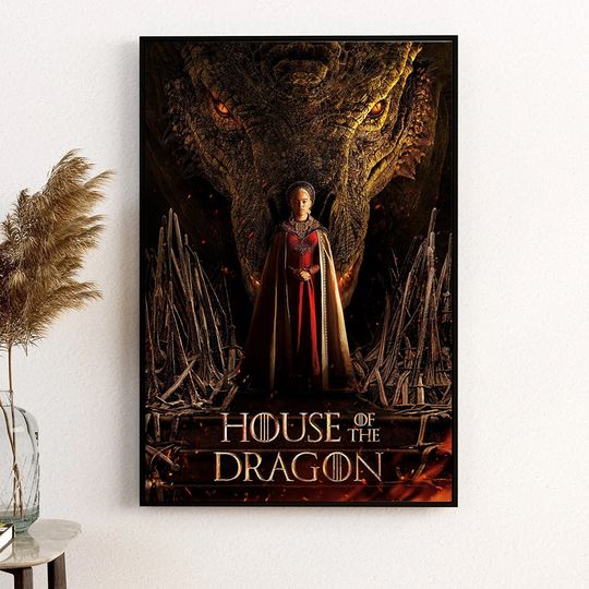 House of the Dragon (2022) - Movie Poster, High quality Prints, Unframed poster, available in 7 sizes, HOTD poster, HOTD fan gift, Home decor