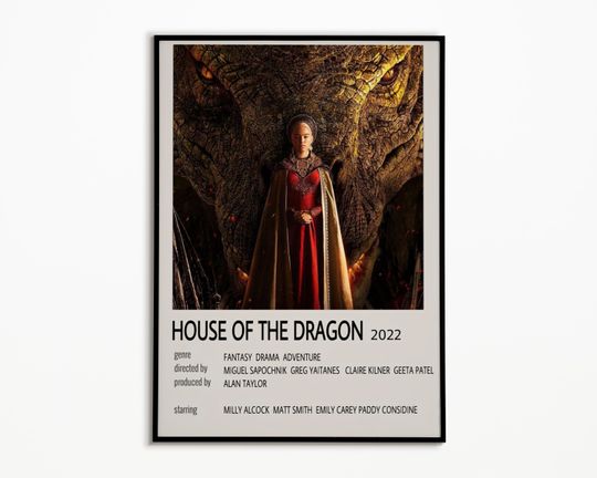House of The Dragon Poster| House of The Dragon Game of Thrones Poster