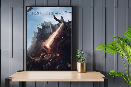 House of the Dragon TV Print | Movie Poster | Film Print Unframed poster, available in 7 sizes, HOTD poster, HOTD fan gift, Home decor