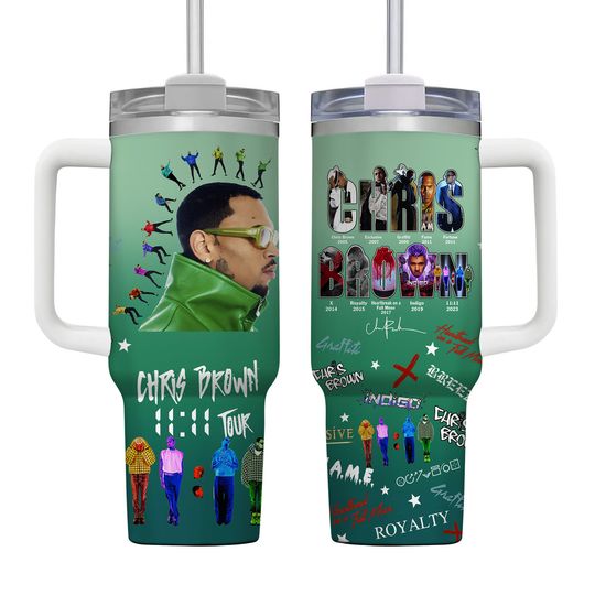 Chris Brown 11 11 Tour Tumbler, Chris Brown Tumbler